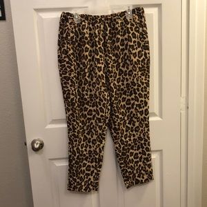 H&M leopard pants